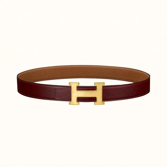 爱马仕/Hermes H Martelee皮带扣&双面皮腰带32毫米 H064549CC06-H073967CAAX100