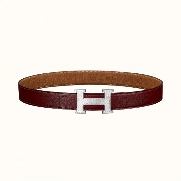 爱马仕/Hermes H Martelee皮带扣&双面皮腰带32毫米 H064549CK05-H073967CAAX105