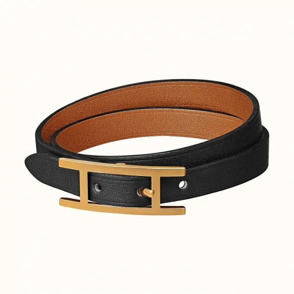 爱马仕/Hermes Behapi双圈手镯 H064692CCAAT2