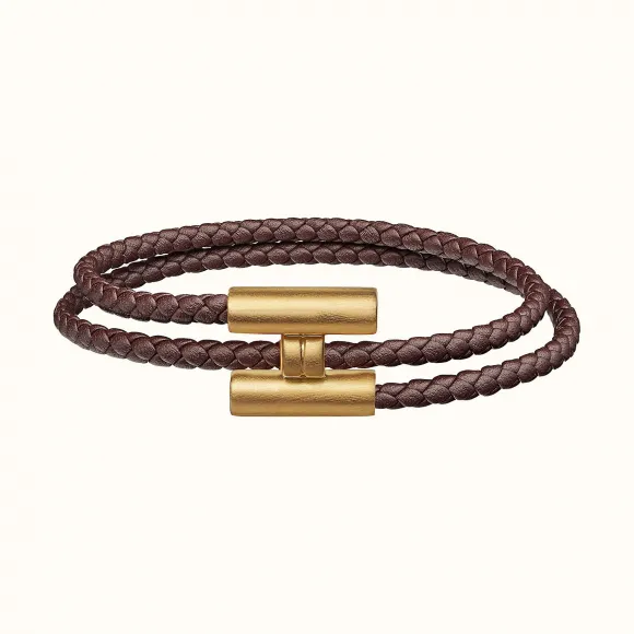 爱马仕/Hermes Tournis Tresse手镯 H068406FM0GT6