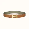 爱马仕/Hermes Constance 皮带扣&双面皮腰带38毫米 H074562CP2K-H075387CAAI090