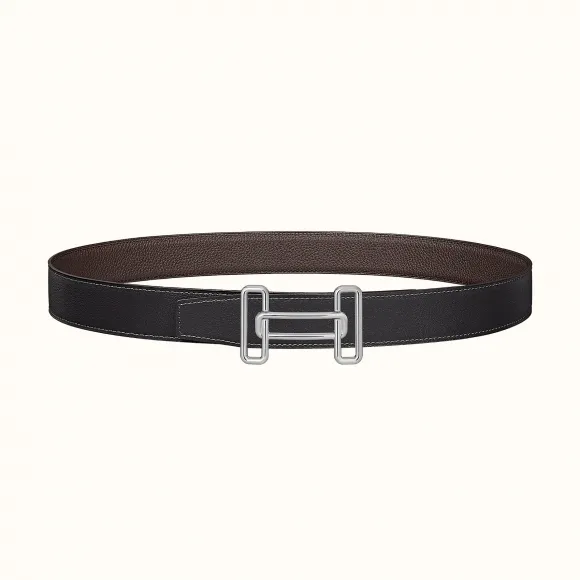 爱马仕/Hermes Rythme 皮带扣&双面皮腰带32毫米 H075375CK05-H073967CABA105