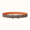 爱马仕/Hermes H 3D皮带扣&双面皮腰带32毫米 H080027CKAE-H075394CAAX090