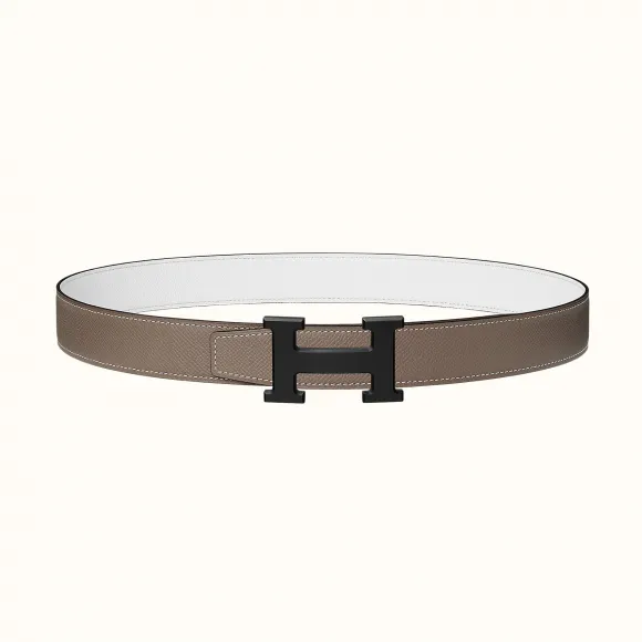 爱马仕/Hermes 5382皮带扣&双面皮腰带32毫米 H080029CY89-H075394CAAM090