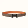 爱马仕/Hermes 5382皮带扣&双面皮腰带32毫米 H080029CY89-H075394CAAX095