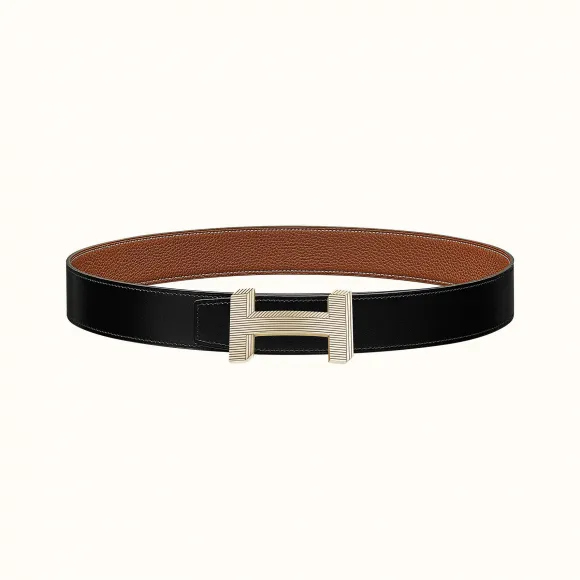 爱马仕/Hermes H Optique皮带扣&双面皮腰带38毫米 H080033CP2K-H077971CAAA090