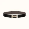 爱马仕/Hermes H Optique皮带扣&双面皮腰带38毫米 H080033CP2K-H077971CAAG090