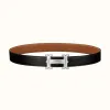 爱马仕/Hermes Farwest皮带扣&双面皮腰带32毫米 H081655CB86-H073967CAAA090