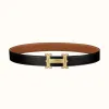 爱马仕/Hermes Farwest皮带扣&双面皮腰带32毫米 H081655CUZ3-H073967CAAA085