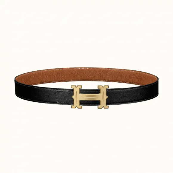 爱马仕/Hermes Farwest皮带扣&双面皮腰带32毫米 H081655CUZ3-H073967CAAA115