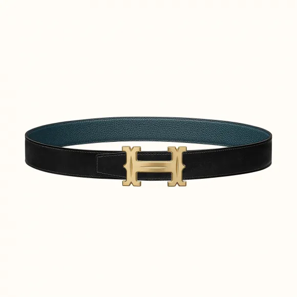 爱马仕/Hermes Farwest皮带扣&双面皮腰带32毫米 H081655CUZ3-H073967CAAD080