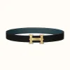 爱马仕/Hermes Farwest皮带扣&双面皮腰带32毫米 H081655CUZ3-H073967CAAD095