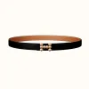 爱马仕/Hermes Bubbles belt皮带扣&双面皮腰带24毫米 H081665CDZ2-H052150CABV075