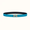 爱马仕/Hermes Bubbles belt皮带扣&双面皮腰带24毫米 H081665CDZ2-H052150CADZ085