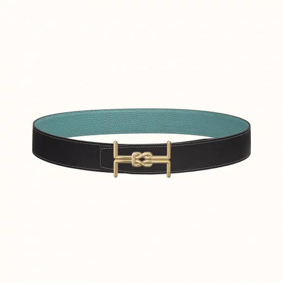 爱马仕/Hermes H Marin皮带扣&双面皮腰带38毫米 H081689CP2K-H077971CAAL105