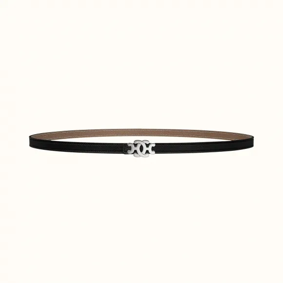 爱马仕/Hermes Medaillon Lift皮带扣&双面皮腰带13毫米 H081724CK05-H065538CABD090