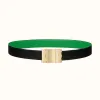 爱马仕/Hermes Typo皮带扣&双面皮腰带32毫米 H081751CUZ3-H074504CAAF115