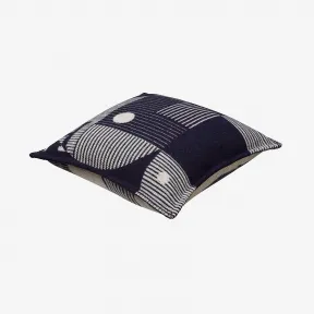 爱马仕/Hermes 蓝色 Echecs et Trames靠枕 H102969M_03