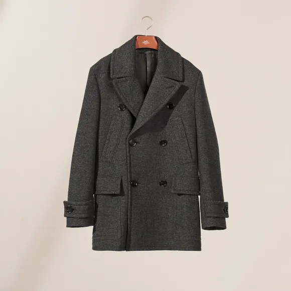 爱马仕/Hermes Corto海军呢大衣 H161400H48248