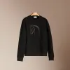 爱马仕/Hermes 皮革细节圆领运动衫 H167540HA02SM