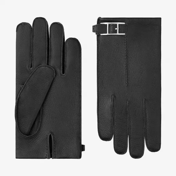 爱马仕/Hermes 黑色 Hapi手套 H192022G_02085