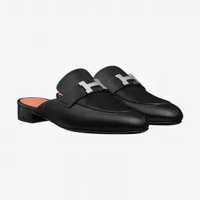 爱马仕/Hermes 黑色 Trocadero穆勒鞋 H201083Z_04365