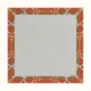 爱马仕/Hermes “镶边金质马刺”90厘米方巾 H233786S-11