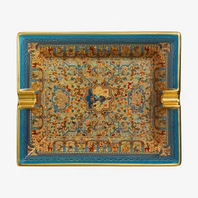爱马仕/Hermes 蓝色 “亚美尼亚花园”烟灰缸 H300926M_01
