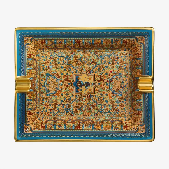 爱马仕/Hermes 蓝色 “亚美尼亚花园”烟灰缸 H300926M_01
