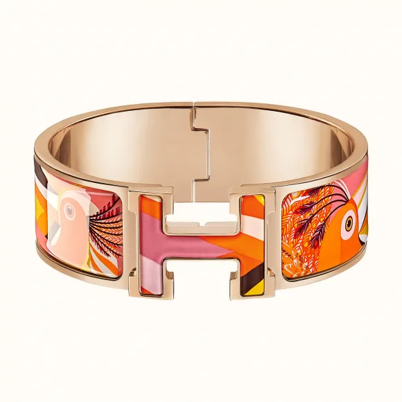 爱马仕/Hermes “Clic Clac H天堂巨嘴鸟”手镯 H301411FOB8PM