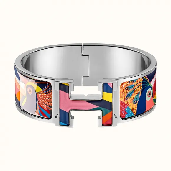 爱马仕/Hermes “Clic Clac H天堂巨嘴鸟”手镯 H301411FPB7PM