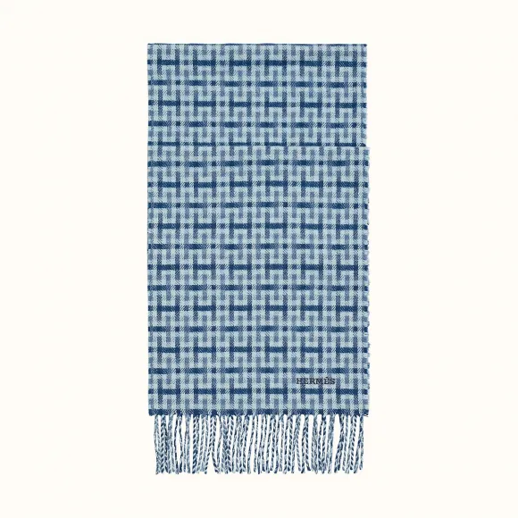 爱马仕/Hermes “苏格兰H”围巾 H393772T-01