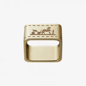 爱马仕/Hermes 黄色 Bolduc丝巾扣 H601462S_00