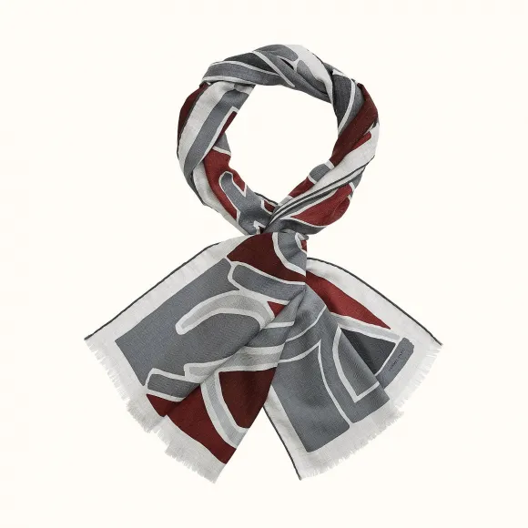 爱马仕/Hermes “爱马仕线条长方形丝巾 H693811T-07