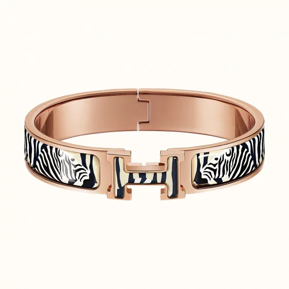 爱马仕/Hermes Clic H Zebres de Tanzanie手镯 H700315FOB5GM