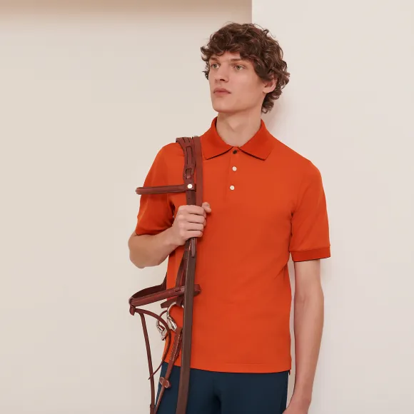 爱马仕/Hermes Double Jeu高科技Polo衫 H800271E-022XL