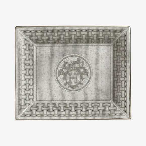 爱马仕/Hermes “24铂金色马赛克”置物盘 P035090P