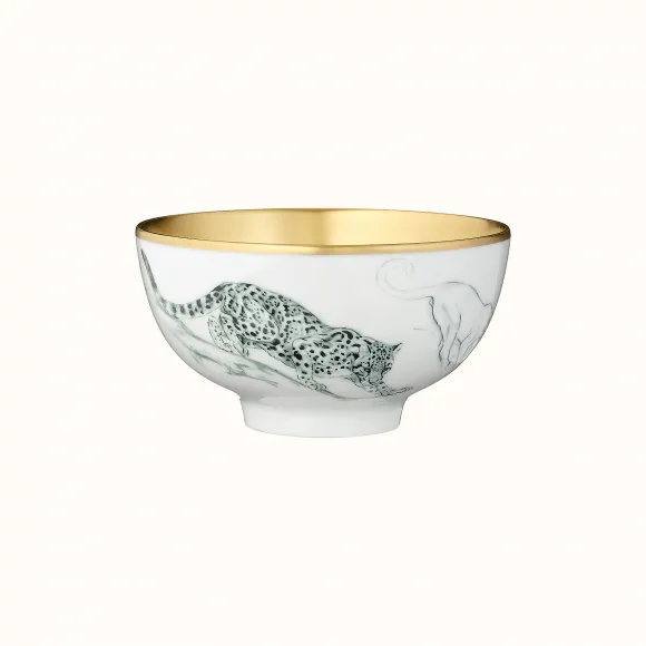 爱马仕/Hermes  “金色赤道丛林”瓷碗，中号 P038286P