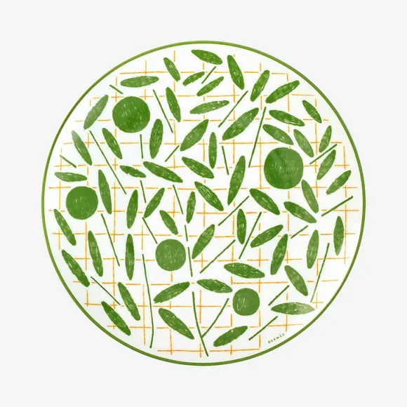 爱马仕/Hermes “花园漫步”甜点盘 P043107P