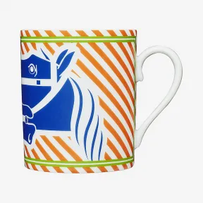 爱马仕/Hermes “波普式四马两轮马车”马克杯 P047131P