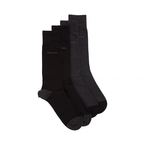 雨果博斯/Hugo Boss 男士弹力棉质混纺袜子两双装 hbas50392449002