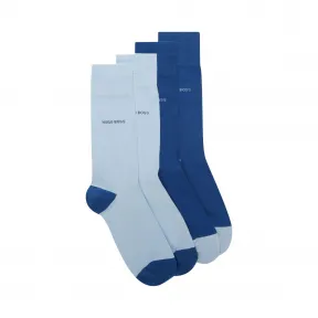 雨果博斯/Hugo Boss 男士弹力棉质混纺袜子两双装 hbas50392449431