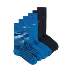 雨果博斯/Hugo Boss 男士中长袜三双礼盒装 hbas50425486426
