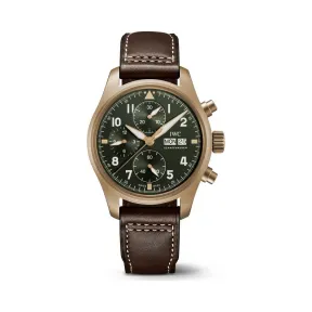 万国/IWC 铜表壳 自动机械机芯 IW387902-喷火战机飞行员计时腕表