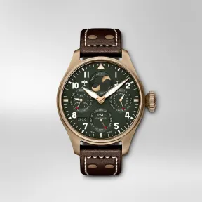 万国/IWC 铜表壳 自动机械机芯 IW503601-喷火战机大型飞行员万年历腕表IW503601