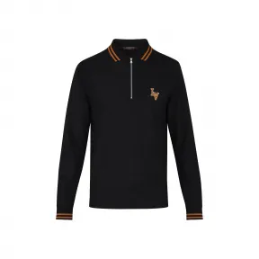 路易威登/Louis Vuitton LONG SLEEVES ZIPPED POLO WITH TIPPING 1A313O