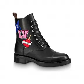 路易威登/Louis Vuitton LV Black Heart 军靴 1A4MLY