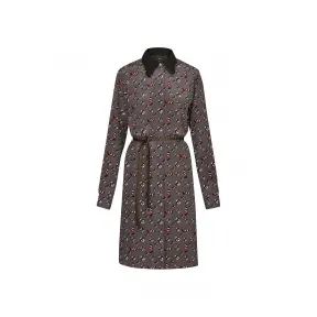 路易威登/Louis Vuitton(LV) 女士 刺绣领束腰长袖衬衫裙 1A5JP0