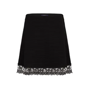 路易威登/Louis Vuitton(LV) 女士 蕾丝下摆 A 字迷你裙 1A5NFS