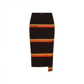 路易威登/Louis Vuitton(LV) 女士 MONOGRAM 条纹提花铅笔裙 1A5NKC